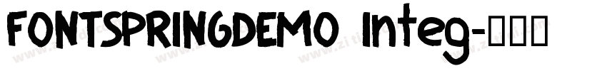 FONTSPRINGDEMO Integ字体转换